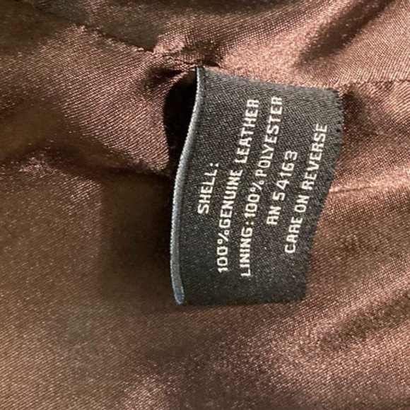 Guess Brown Leather Jacket - Picture 5 of 5